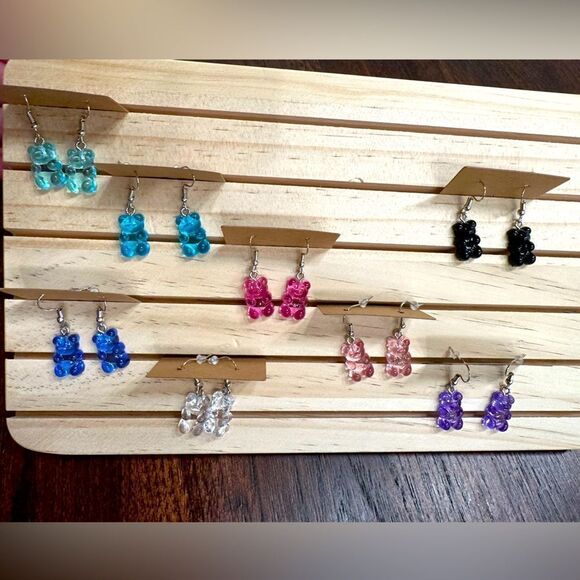 Gummy Bear Candy Yo Soy Tu Gummy Song Dangle Earrings You Choose Color - Picture 2 of 5